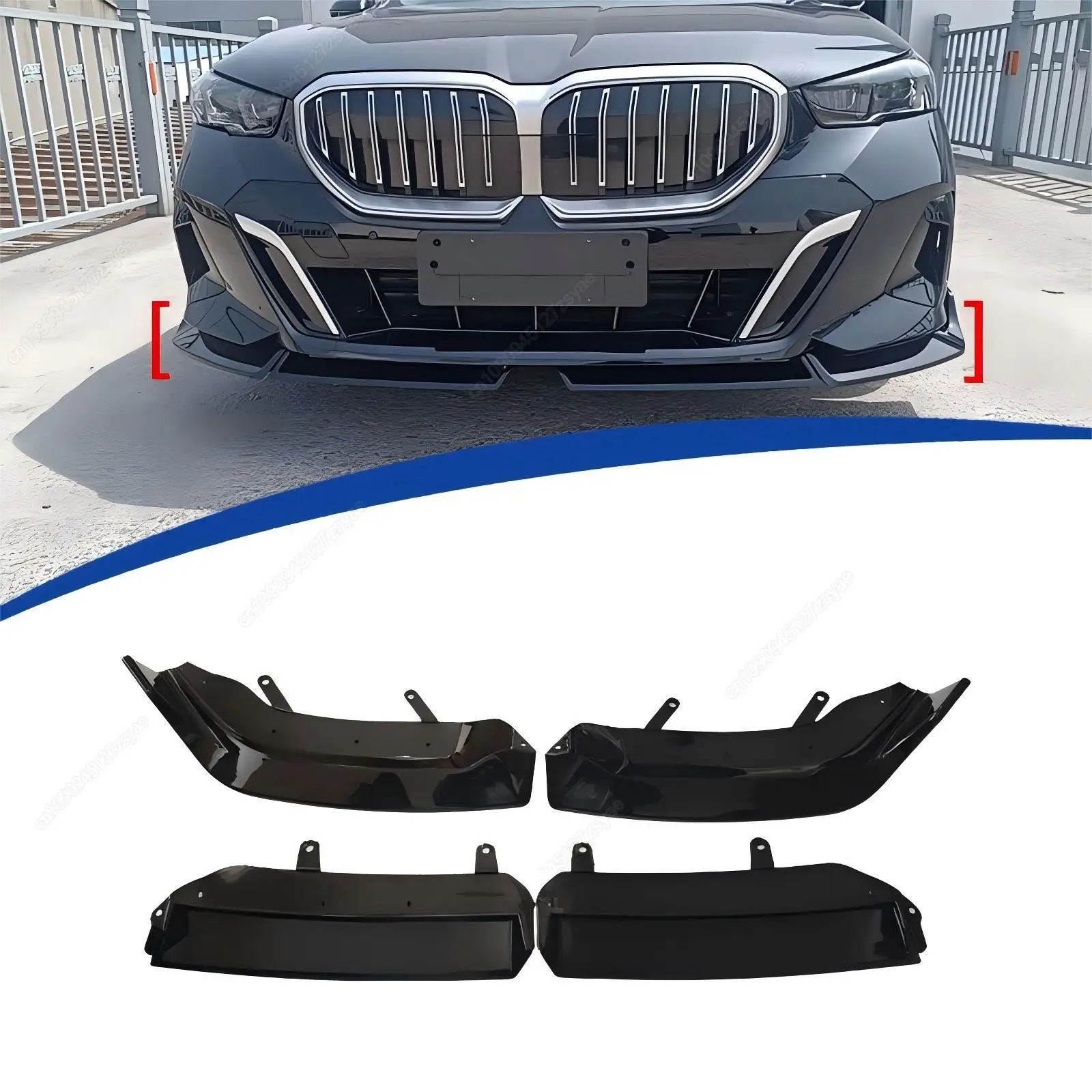 For BMW 5 Series G60 G61 520d 520i 530e 550e i5 M60 M-Sport 2023-2025+ Front Bumper Lip Spoiler Splitter Diffuser Bodykit Tuning
For BMW 5 Series G60 G61 520d 520i 530e 550e i5 M60 M-Sport 2023-2025+ Front Bumper Lip Spoiler Splitter Diffuser Bodykit Tuning