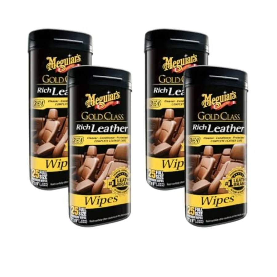 Gold Class Rich Leather Wipes Clean, Condition and Protect Leather Surfaces with UV Protection, Aloe-Infused Formula, 30 Wipes,
Gold Class Rich Leather Wipes Clean, Condition and Protect Leather Surfaces with UV Protection, Aloe-Infused Formula, 30 Wipes,