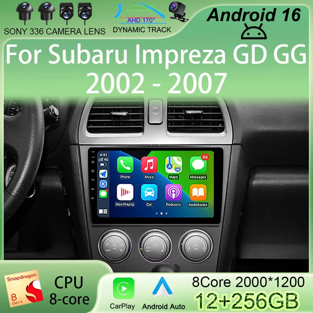 Автомагнитола Android 16 с мультимедиа и видеоплеером для Subaru Impreza GD GG 2002-2007, навигация GPS, камера 360°, Carplay, Auto, 4G, Wi-Fi
Автомагнитола Android 16 с мультимедиа и видеоплеером для Subaru Impreza GD GG 2002-2007, навигация GPS, камера 360°, Carplay, Auto, 4G, Wi-Fi
