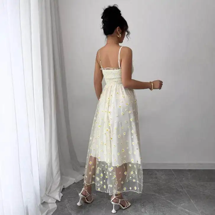 Retro Mid-Length Daisy Print Tulle Wrap Bustier Strap Dr Cross-Border Sle Svel Autumn Season Chinese Origin
Retro Mid-Length Daisy Print Tulle Wrap Bustier Strap Dr Cross-Border Sle Svel Autumn Season Chinese Origin