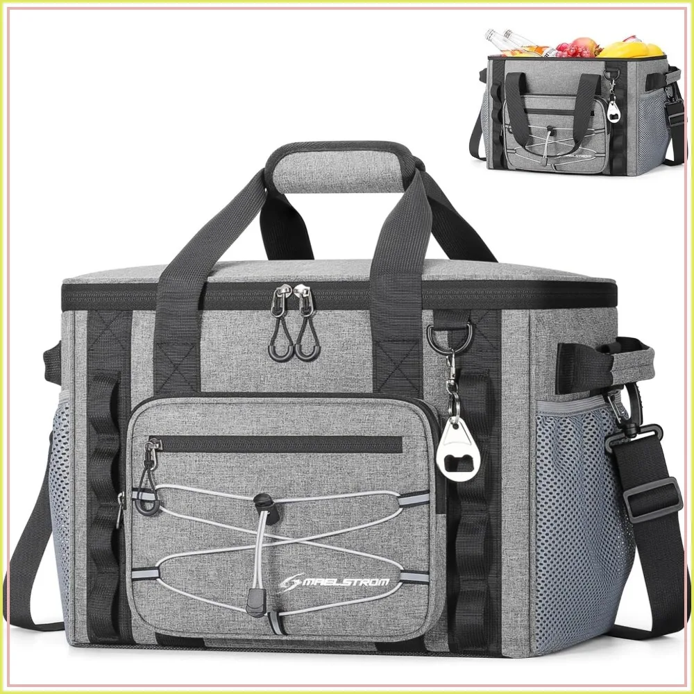 Collapsible Insulated Cooler Bag, 30/40 Can Leakproof Ice Chest for Camping, Travel, Kayaking & Beach
Collapsible Insulated Cooler Bag, 30/40 Can Leakproof Ice Chest for Camping, Travel, Kayaking & Beach