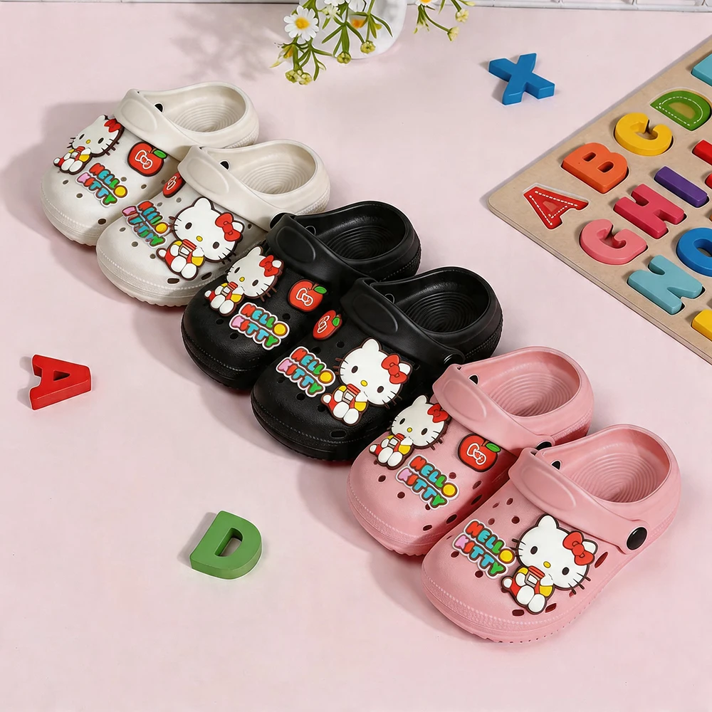 Summer Hello Kitty Cartoon Kids Slippers Cute Lightweight Breathable Black/Pink/White EVA Hole Shoes Sandals for Girls
Summer Hello Kitty Cartoon Kids Slippers Cute Lightweight Breathable Black/Pink/White EVA Hole Shoes Sandals for Girls