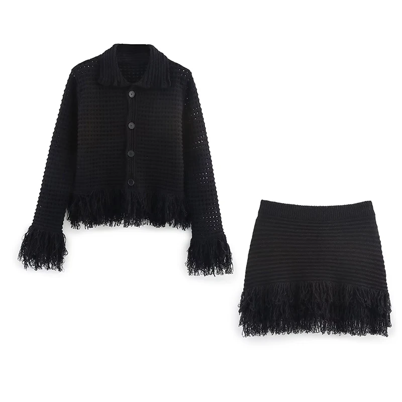 RAFZNB High Waist Knit Skirts Sets for Women 2 Pieces Tassel Long Sleeved knitted Coats Two Piece Set Women Outfits
RAFZNB High Waist Knit Skirts Sets for Women 2 Pieces Tassel Long Sleeved knitted Coats Two Piece Set Women Outfits