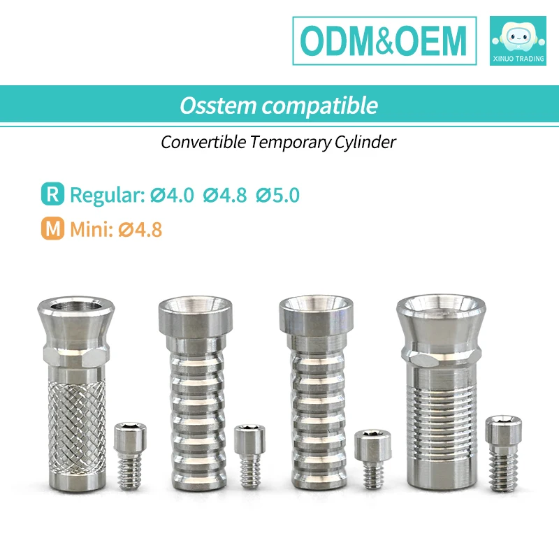 6set For Osstem Compatible Multi-Unit Temporary Abutment Titanium Cylinder w/ Screw CAD/CAM Conv for Dental Implant Crown Bridge
6set For Osstem Compatible Multi-Unit Temporary Abutment Titanium Cylinder w/ Screw CAD/CAM Conv for Dental Implant Crown Bridge