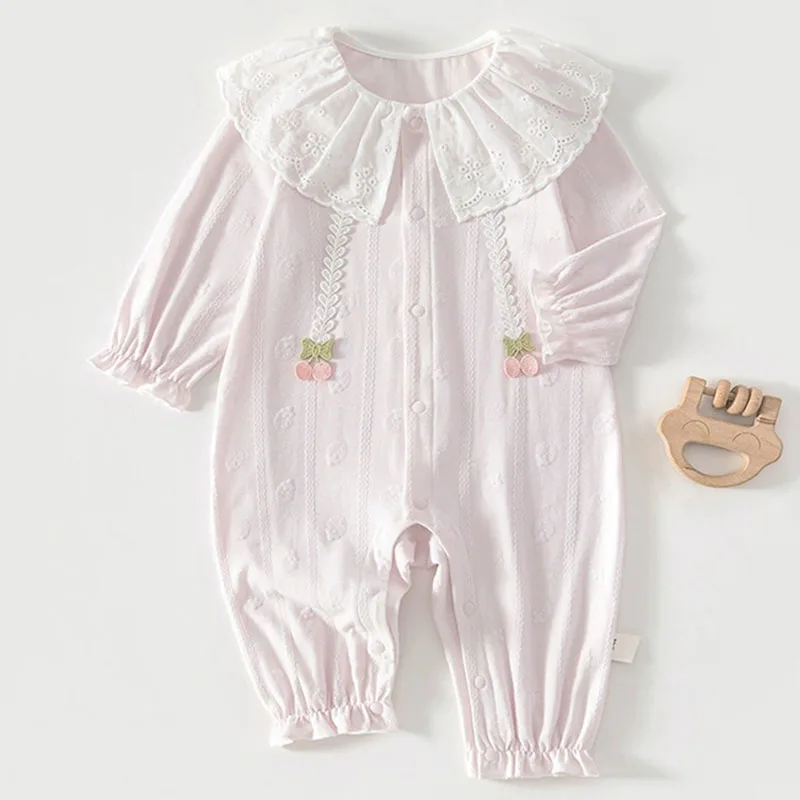 2026 Summer Toddler Girl Clothes Korean Cute Peter Pan Collar Cotton Long Sleeve Pink Soft Rompers Baby Items Newborn Stuff B480
2026 Summer Toddler Girl Clothes Korean Cute Peter Pan Collar Cotton Long Sleeve Pink Soft Rompers Baby Items Newborn Stuff B480