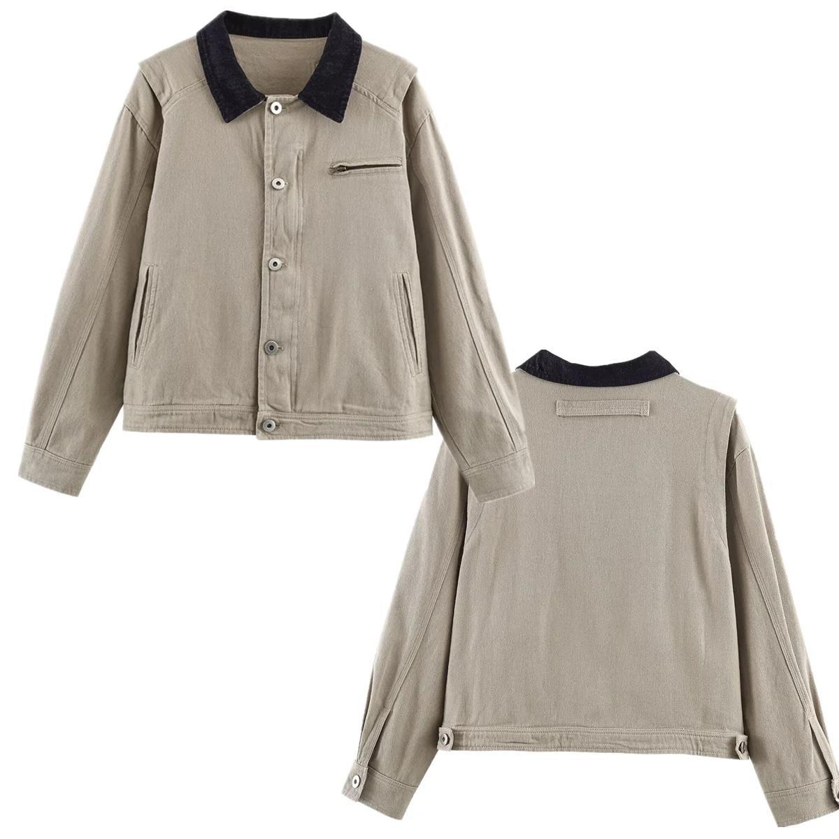 Jenny & Dave Минималистичная женская одежда Однобортный куртка-бомбер с воротником-стойкой Хаки Куртка-карго Женская куртка Женский сгусток
Jenny & Dave Минималистичная женская одежда Однобортный куртка-бомбер с воротником-стойкой Хаки Куртка-карго Женская куртка Женский сгусток