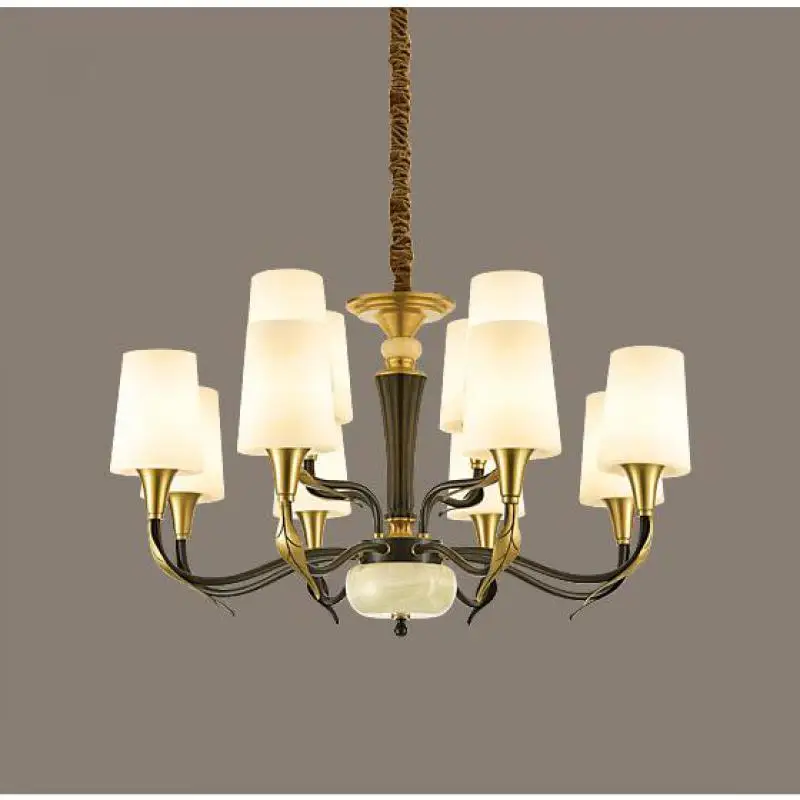European Retro Brass LED Chandelier Copper pendant Lamp for Hotel Bedroom Dining Villa Hall Penthouse large Jade Chandeliers
European Retro Brass LED Chandelier Copper pendant Lamp for Hotel Bedroom Dining Villa Hall Penthouse large Jade Chandeliers