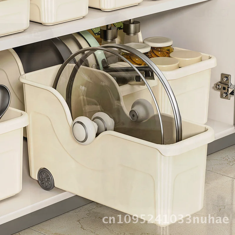 Ящик для хранения кастрюль большой емкости в японском стиле с колесиками, многофункциональный органайзер для хранения приправ для кухни, дома
Ящик для хранения кастрюль большой емкости в японском стиле с колесиками, многофункциональный органайзер для хранения приправ для кухни, дома