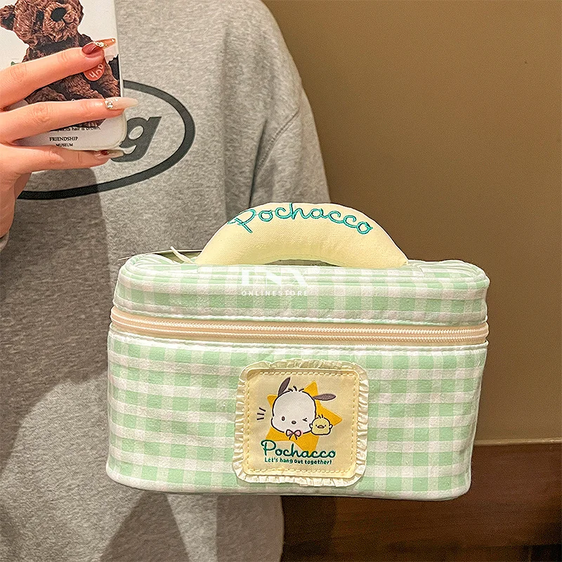 Sanrio Kawaii Pochacco Kuromi Makeup Bag Cinnamoroll Anime Portable Travel Bag Girl Heart Cute Large Capacity Storage Bag Gifts
Sanrio Kawaii Pochacco Kuromi Makeup Bag Cinnamoroll Anime Portable Travel Bag Girl Heart Cute Large Capacity Storage Bag Gifts