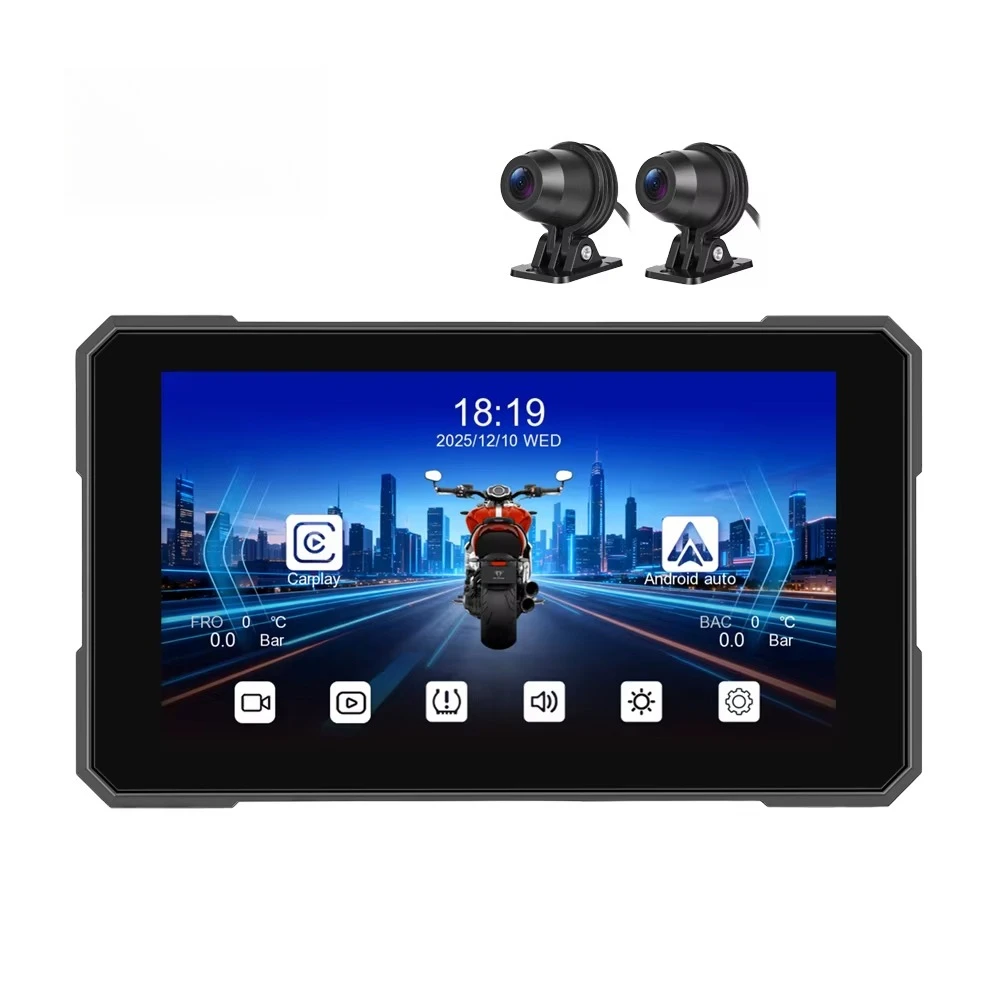 Podofo 5" Touchscreen Motorcycle Head Unit Wireless Carplay/Android Auto/Airplay DVR Recording IP67 Waterproof TPMS OEM
Podofo 5" Touchscreen Motorcycle Head Unit Wireless Carplay/Android Auto/Airplay DVR Recording IP67 Waterproof TPMS OEM