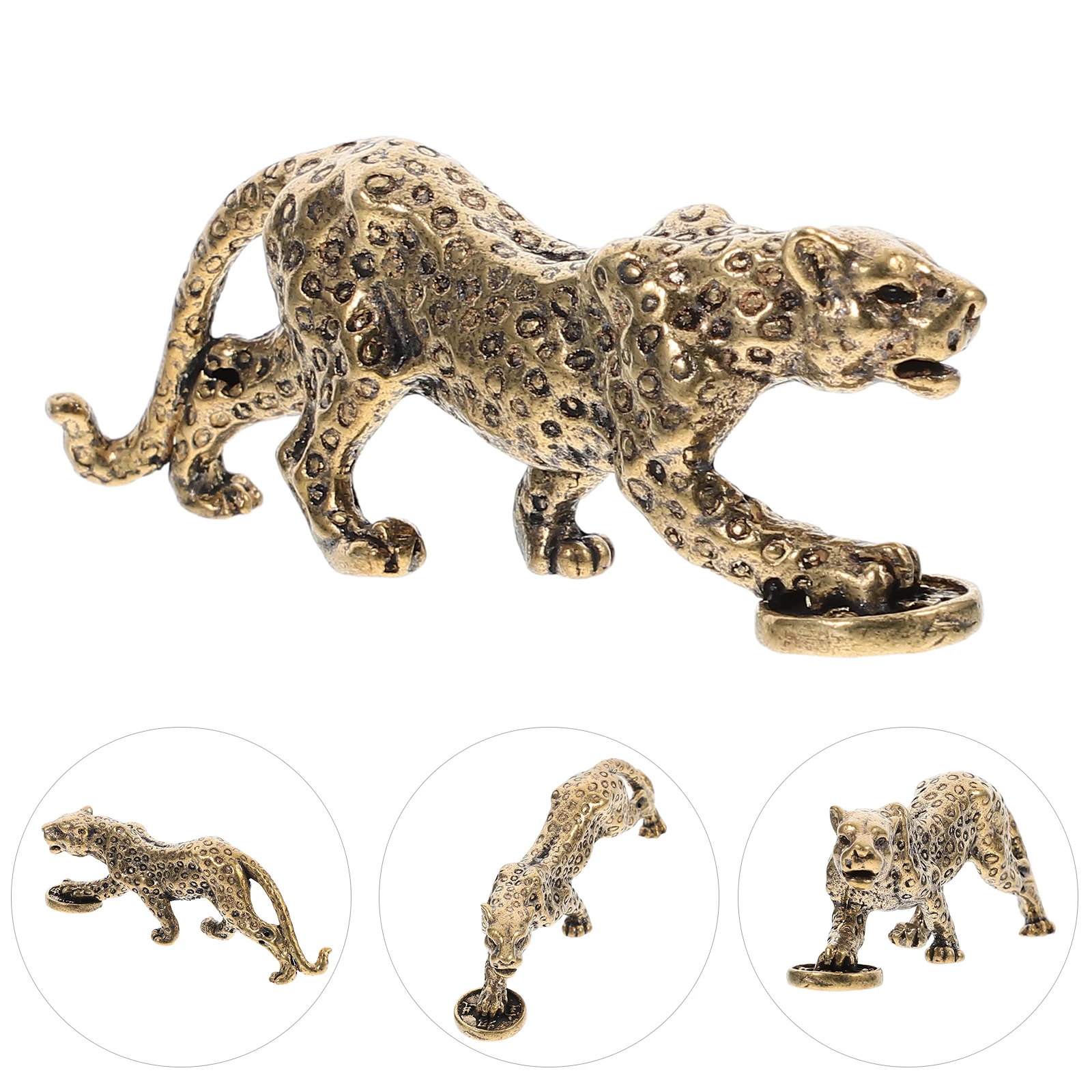 Brass Leopard Statues Vintage Decor Unique Design Creative Desktop Ornament Indoor Tabletop Figurine Sturdy Material Reliable
Brass Leopard Statues Vintage Decor Unique Design Creative Desktop Ornament Indoor Tabletop Figurine Sturdy Material Reliable