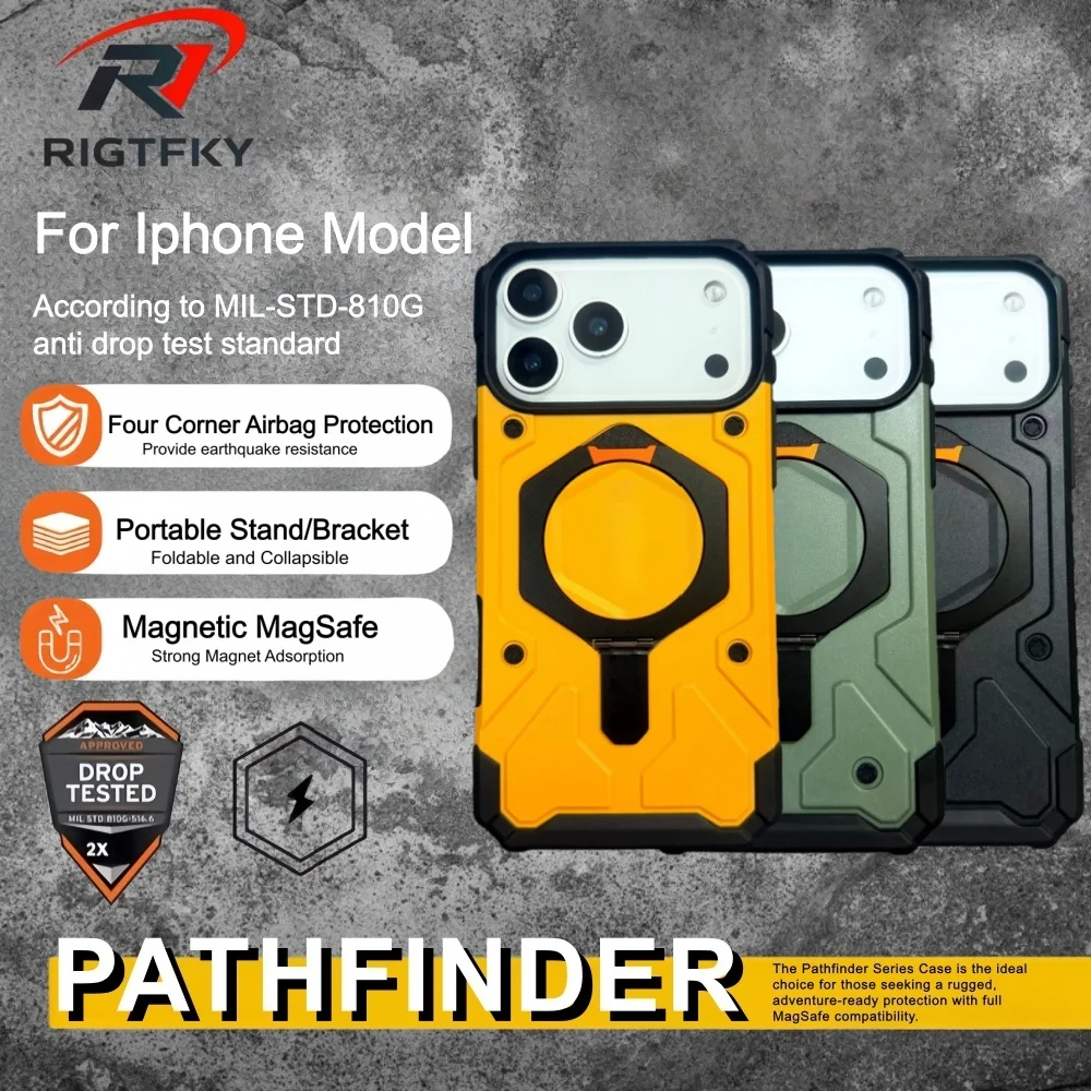 Kickstand Magnetic Case for iPhone 17 Pro Max 16 15 Plus 14 13 12 Rugged Shockproof heavy-duty Armor MagSafe Protective Cover
Kickstand Magnetic Case for iPhone 17 Pro Max 16 15 Plus 14 13 12 Rugged Shockproof heavy-duty Armor MagSafe Protective Cover