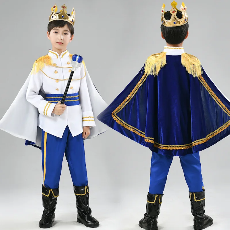 The King Prince Costume Niño Cosplay Anime Costumes For Niños Halloween Carnival Dress Up Party Cloak Crown Jacket Suit
The King Prince Costume Niño Cosplay Anime Costumes For Niños Halloween Carnival Dress Up Party Cloak Crown Jacket Suit