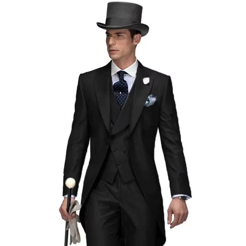 3 Piece Solid Men Suit Wedding Groom Tuxedo Long Blazer Best Man Formal Prom Male Suit Fashion Costume Homme (Jacket+Vest+Pants)
3 Piece Solid Men Suit Wedding Groom Tuxedo Long Blazer Best Man Formal Prom Male Suit Fashion Costume Homme (Jacket+Vest+Pants)