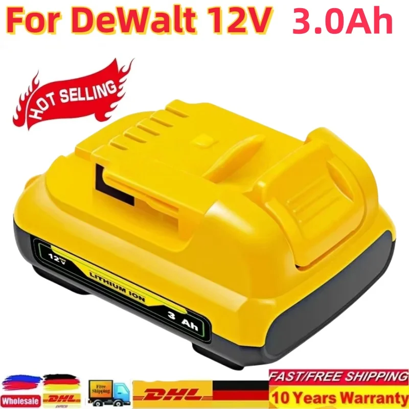 12V 3.0Ah DCB201 Lithium Ion Battery for DeWalt Power Tools DCB182 DCB120 DCB123 DCB122, Replacement Rechargeable Battery
12V 3.0Ah DCB201 Lithium Ion Battery for DeWalt Power Tools DCB182 DCB120 DCB123 DCB122, Replacement Rechargeable Battery