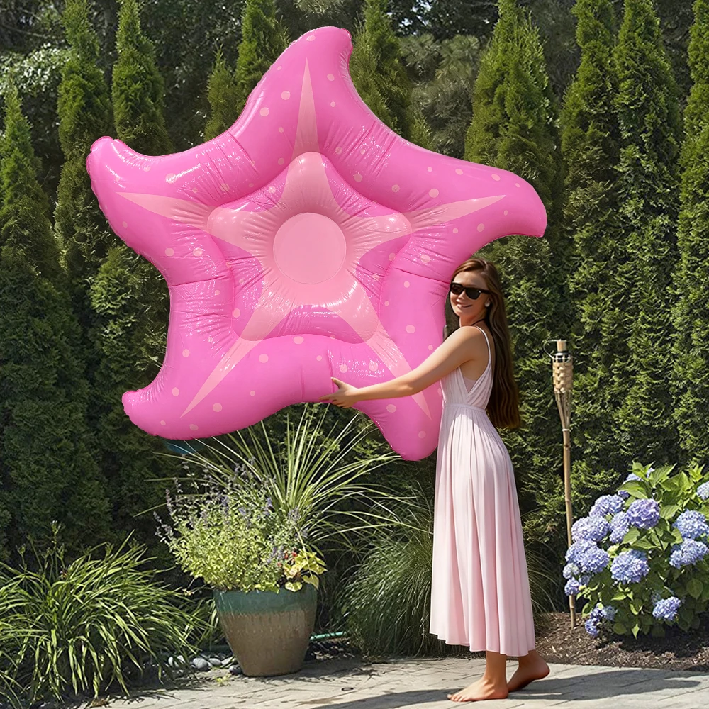 1pc PVC Giant Pink Star Shaped Floating Raft Lounge, Large Swimming Pool Float Bed for Adults Summer Beach Pool Party Water Toy
1pc PVC Giant Pink Star Shaped Floating Raft Lounge, Large Swimming Pool Float Bed for Adults Summer Beach Pool Party Water Toy
