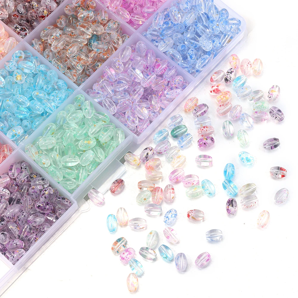 30g/60g Glass Seed Beads Transparent Oval Shape Colorful Rice Bead for DIY Crafts Needlework Garment Handmade Beaded Material 
30g/60g Glass Seed Beads Transparent Oval Shape Colorful Rice Bead for DIY Crafts Needlework Garment Handmade Beaded Material