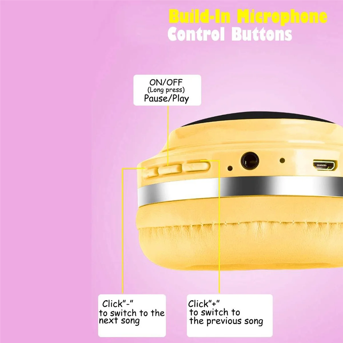 FEB-Kids Wireless Bluetooth Headphones, Cute Over Ear Headphones with Microphone, Wireless Headset for PC, Laptop,
FEB-Kids Wireless Bluetooth Headphones, Cute Over Ear Headphones with Microphone, Wireless Headset for PC, Laptop,