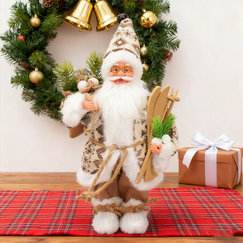 New 38CM White Beard Standing Posture Santa Claus Statue Doll Xmas Tree Party Ornament Table Office Fireplace Home Decor
New 38CM White Beard Standing Posture Santa Claus Statue Doll Xmas Tree Party Ornament Table Office Fireplace Home Decor