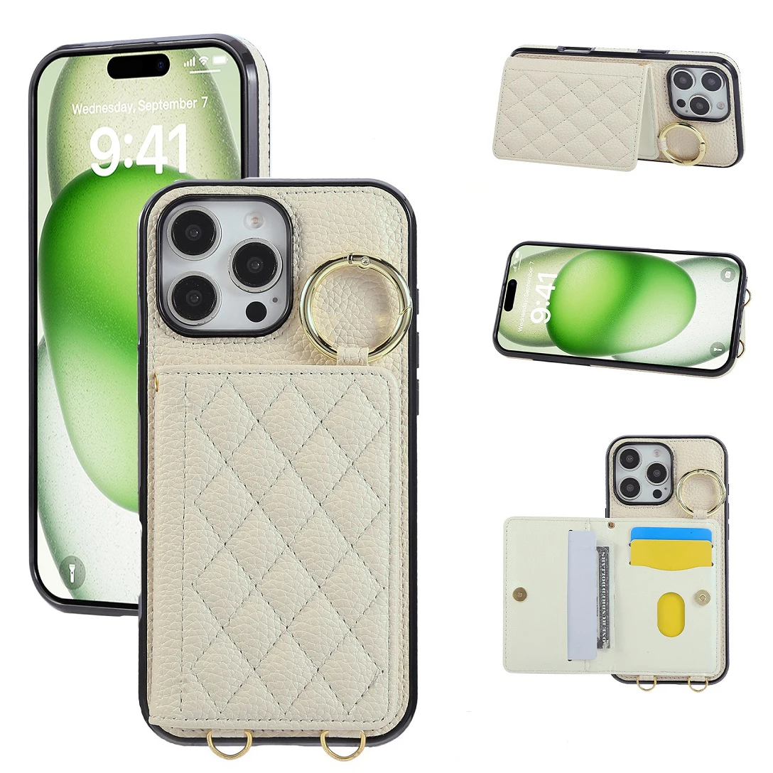 Luxury Elegant Leather Card Pocket Wallet Case For iPhone 11 12 13 14 15 16 17 Pro Max Plus Phone Cover With Finger Ring Holder
Luxury Elegant Leather Card Pocket Wallet Case For iPhone 11 12 13 14 15 16 17 Pro Max Plus Phone Cover With Finger Ring Holder