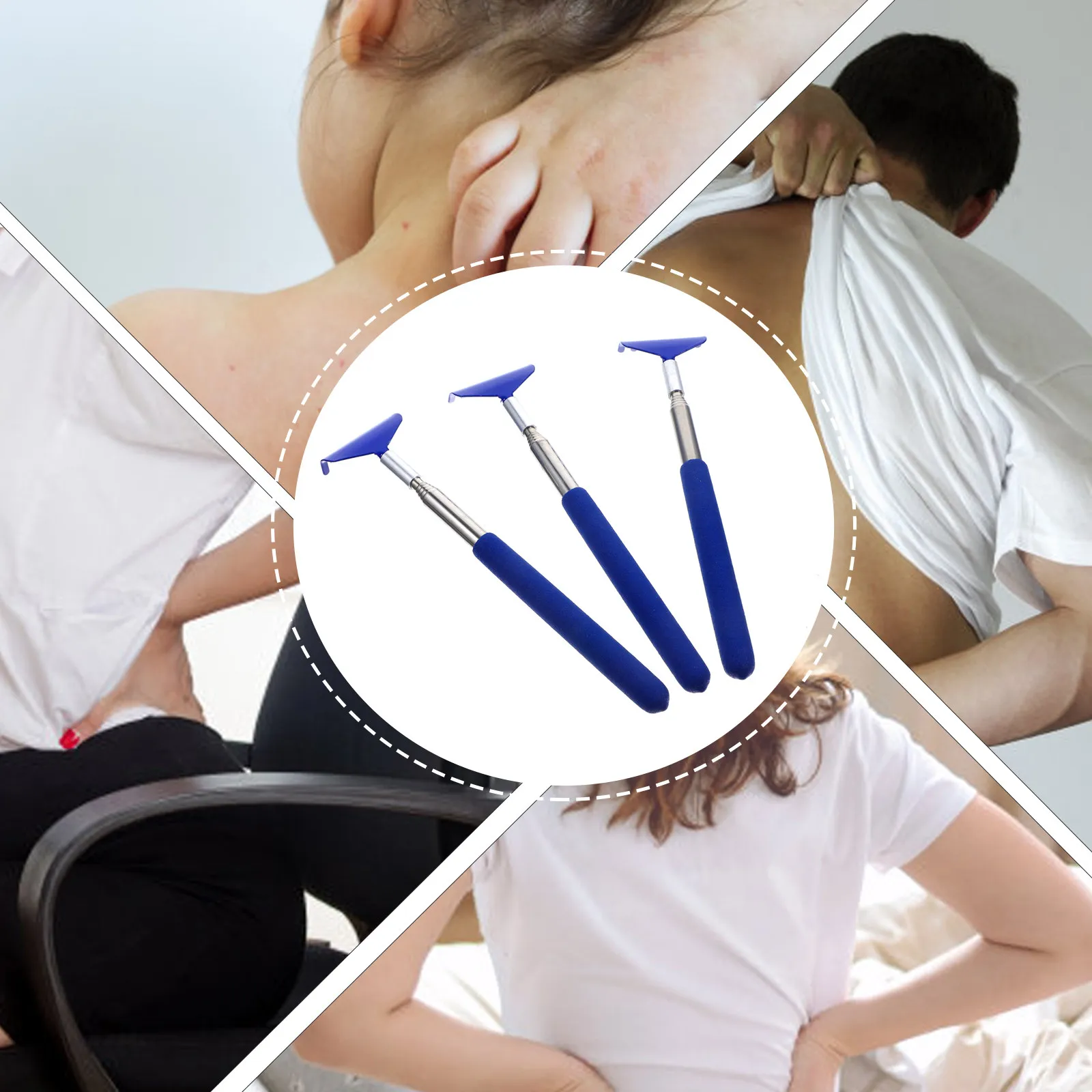 3 Pcs Retractable Scratcher Claw Self Back Massager Portable Scratching Tool Anti Itch Useful
3 Pcs Retractable Scratcher Claw Self Back Massager Portable Scratching Tool Anti Itch Useful