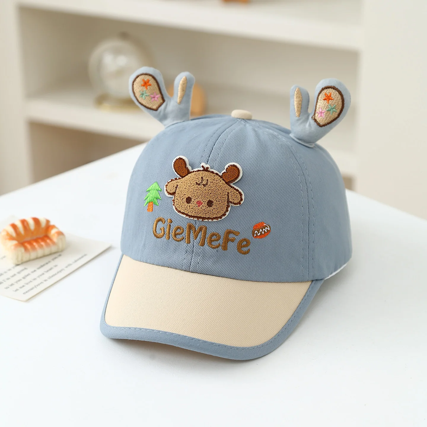 Children's embroidered deer letter tree color-block baseball cap - Forest-style cute design - Soft and versatile outdoor sun hat
Children's embroidered deer letter tree color-block baseball cap - Forest-style cute design - Soft and versatile outdoor sun hat