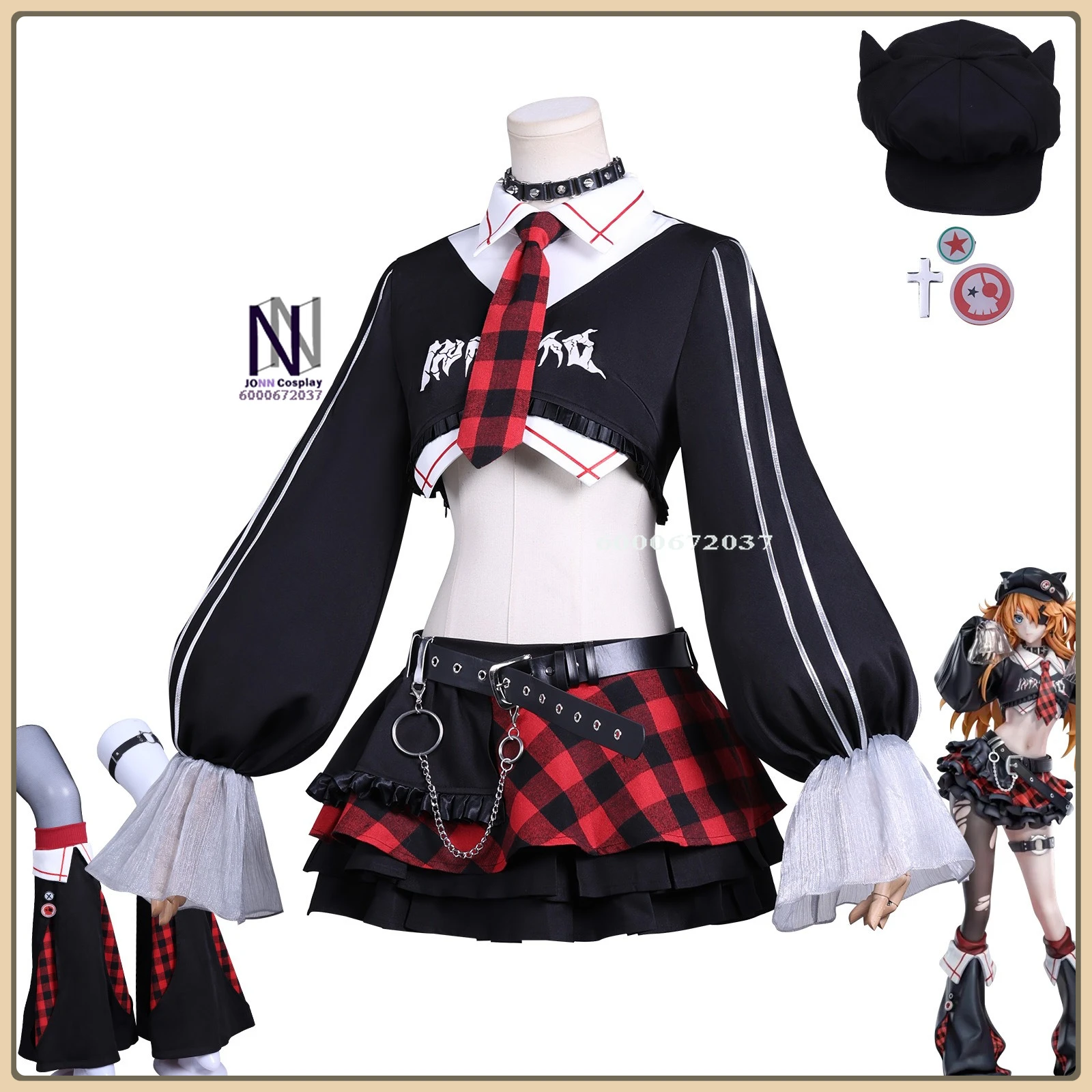 Hot NGE Cosplay Costume Anime Asuka Langley Soryu Role Playing Clothes Cute Outfit with Hat Women Adult ComicCon Halloween Party
Hot NGE Cosplay Costume Anime Asuka Langley Soryu Role Playing Clothes Cute Outfit with Hat Women Adult ComicCon Halloween Party