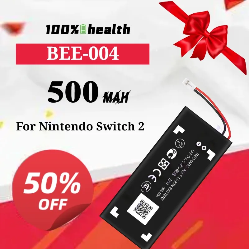 BEE-004 500mAh Game Controller Battery for Nintendo Switch 2 Lithium Rechargeable Battery
BEE-004 500mAh Game Controller Battery for Nintendo Switch 2 Lithium Rechargeable Battery