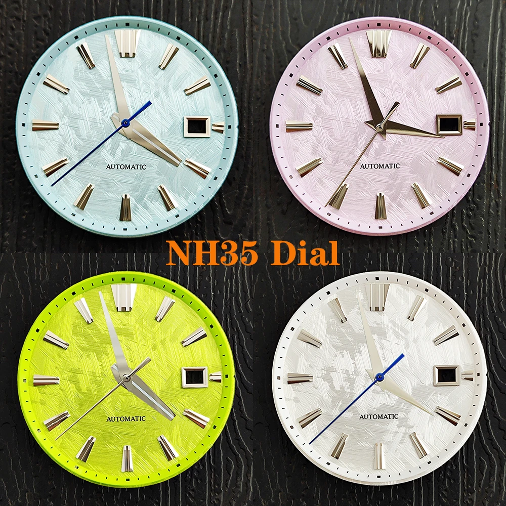 33.5mm GS dial accessory custom logo, surface suitable for Japanese NH35/NH35A movement GS mechanical watch modification parts
33.5mm GS dial accessory custom logo, surface suitable for Japanese NH35/NH35A movement GS mechanical watch modification parts