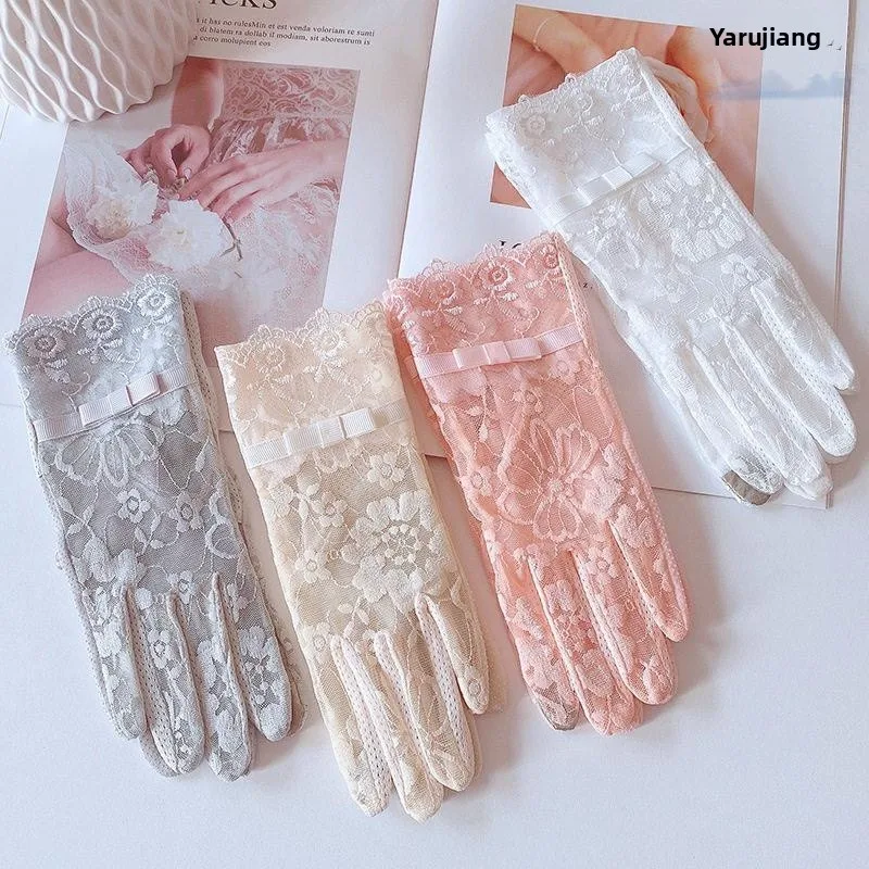 Sun Protection Lace Gloves Thin Ice Silk Driving Gloves for Women Summer Anti Slip Touch Screen Compatible Short Bik...
Sun Protection Lace Gloves Thin Ice Silk Driving Gloves for Women Summer Anti Slip Touch Screen Compatible Short Bik...
