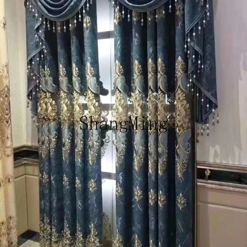 DHY custom thickened embroidered curtain finished living room study bedroom balcony floor hollow curtain
DHY custom thickened embroidered curtain finished living room study bedroom balcony floor hollow curtain