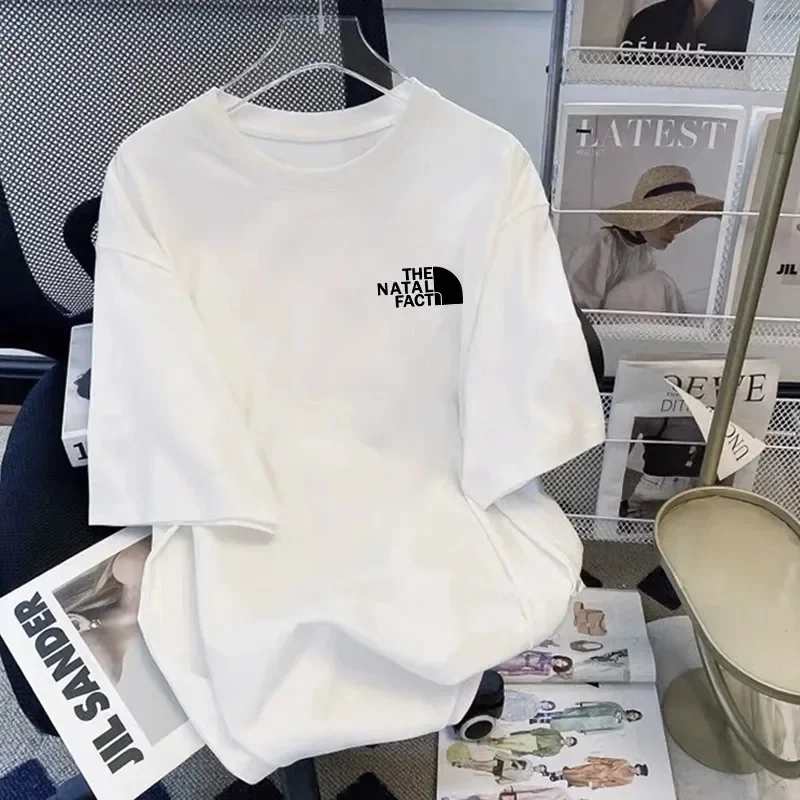 2025THE NATAL FACT Pattern T-shirt Summer Plus Size Short-sleeved Tees Men's And Women's Casual Wear White Black Cotton T-shirt
2025THE NATAL FACT Pattern T-shirt Summer Plus Size Short-sleeved Tees Men's And Women's Casual Wear White Black Cotton T-shirt