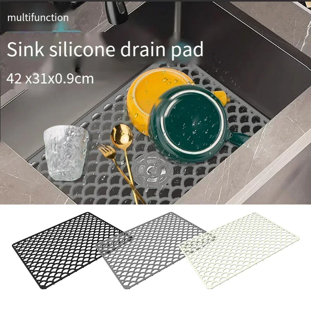 Silicone Sink Protector Non-slip Sink Mat For Bottom Heat-Resistant Grid Tableware Dish Drying Pad Draining Kitchen Accessories
Silicone Sink Protector Non-slip Sink Mat For Bottom Heat-Resistant Grid Tableware Dish Drying Pad Draining Kitchen Accessories