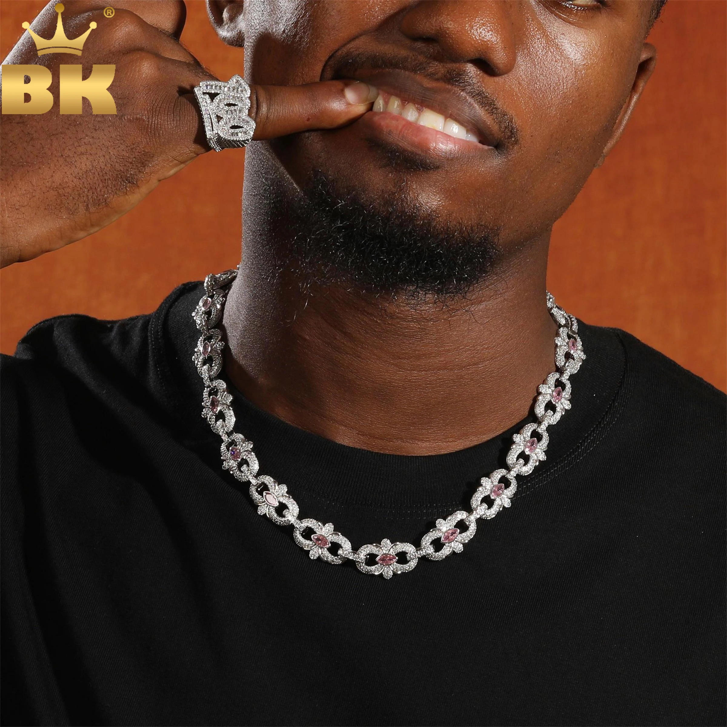 THE BLING KING 16mm Pink Dark Blue Marquise Floral Infinity Chain Necklace Iced Out Cubic Zircon Bracelet Charm Hiphop Jewelry
THE BLING KING 16mm Pink Dark Blue Marquise Floral Infinity Chain Necklace Iced Out Cubic Zircon Bracelet Charm Hiphop Jewelry