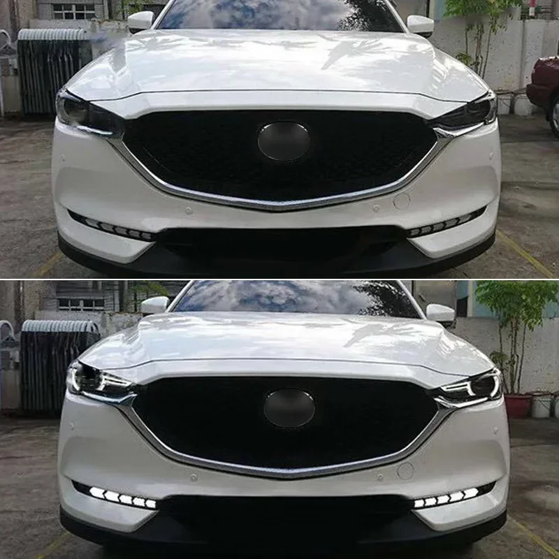 Car LED DRL 12V Daylights For Mazda CX-5 CX5 2017 - 2020 Yellow Turn Signal Daytime Running Headlamps Auto Driving Lamp Foglamps
Car LED DRL 12V Daylights For Mazda CX-5 CX5 2017 - 2020 Yellow Turn Signal Daytime Running Headlamps Auto Driving Lamp Foglamps