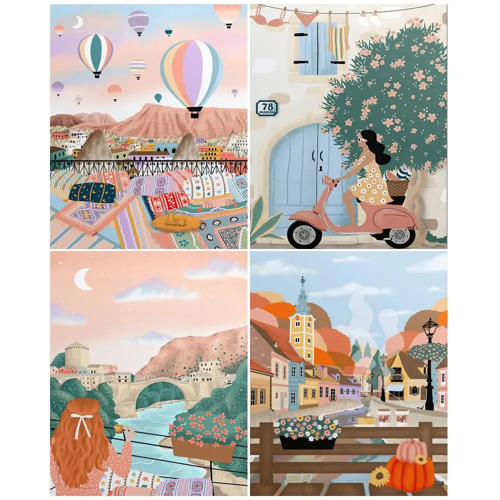 CHENISTORY Pictures By Numbers Cartoon Landscape 40x50cm Frame Painting By Numbers On Canvas DIY Home Decoration Gift
CHENISTORY Pictures By Numbers Cartoon Landscape 40x50cm Frame Painting By Numbers On Canvas DIY Home Decoration Gift