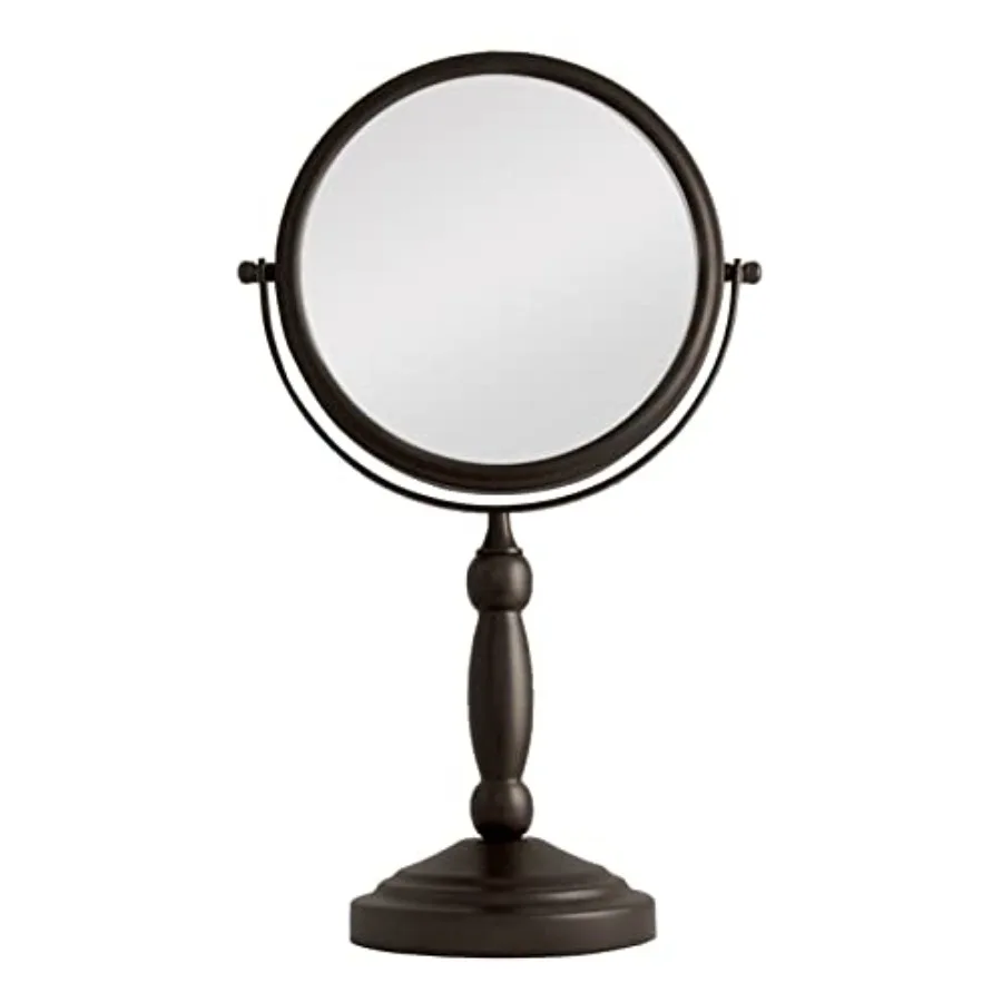 9" W x 16" H Round Non-Lighted Makeup Mirror 10X 1X Magnifying Makeup Mirrors Rotating Head Makeup Mirror for Desk
9" W x 16" H Round Non-Lighted Makeup Mirror 10X 1X Magnifying Makeup Mirrors Rotating Head Makeup Mirror for Desk