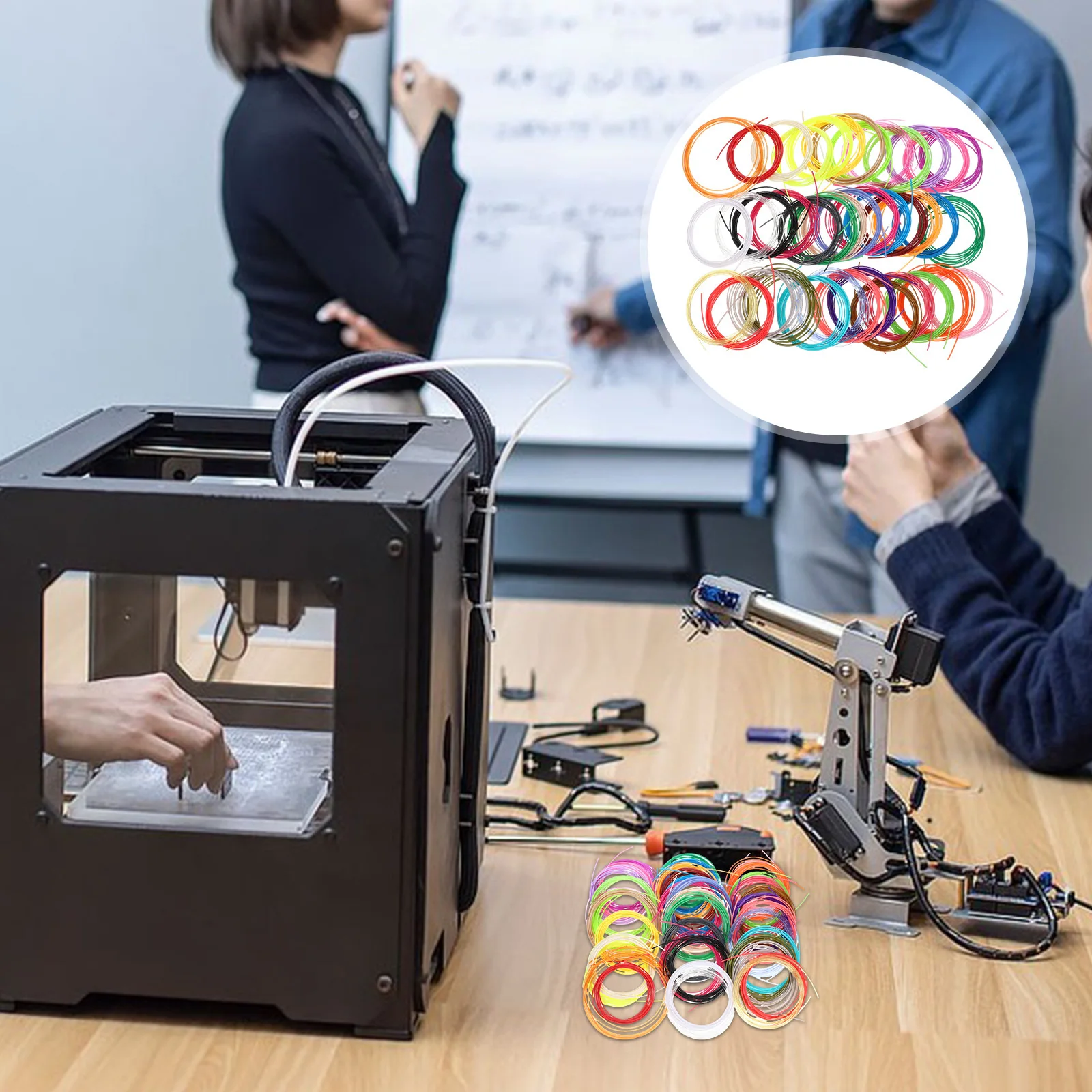 Нить для принтера 1,75 мм Гибкая нить для 3D-принадлежностей Прочный материал для печати Аксессуары для 3D-печати
Нить для принтера 1,75 мм Гибкая нить для 3D-принадлежностей Прочный материал для печати Аксессуары для 3D-печати