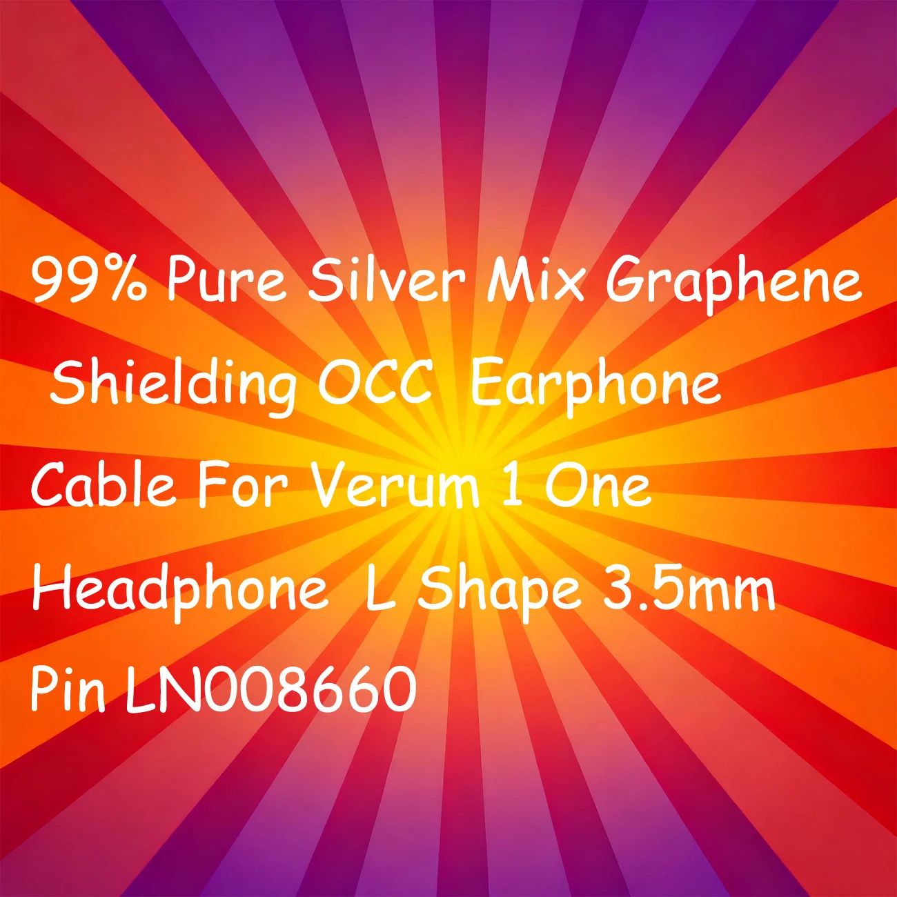 99% Pure Silver Mix Graphene Shielding OCC Earphone Cable For Verum 1 One Headphone L Shape 3.5mm Pin LN008660
99% Pure Silver Mix Graphene Shielding OCC Earphone Cable For Verum 1 One Headphone L Shape 3.5mm Pin LN008660