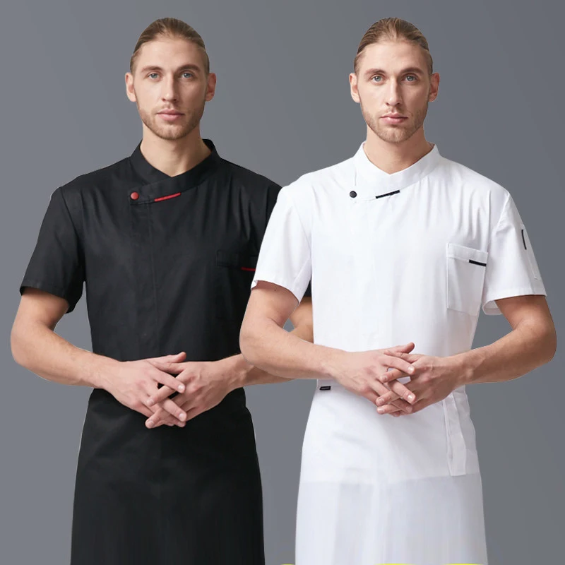 Summer Chef Coat Restaurant Uniform Kitchen Cook Jacket Catering Cooking Shirt Barber Bakery Cafe Waiter/Waitress Costume
Summer Chef Coat Restaurant Uniform Kitchen Cook Jacket Catering Cooking Shirt Barber Bakery Cafe Waiter/Waitress Costume