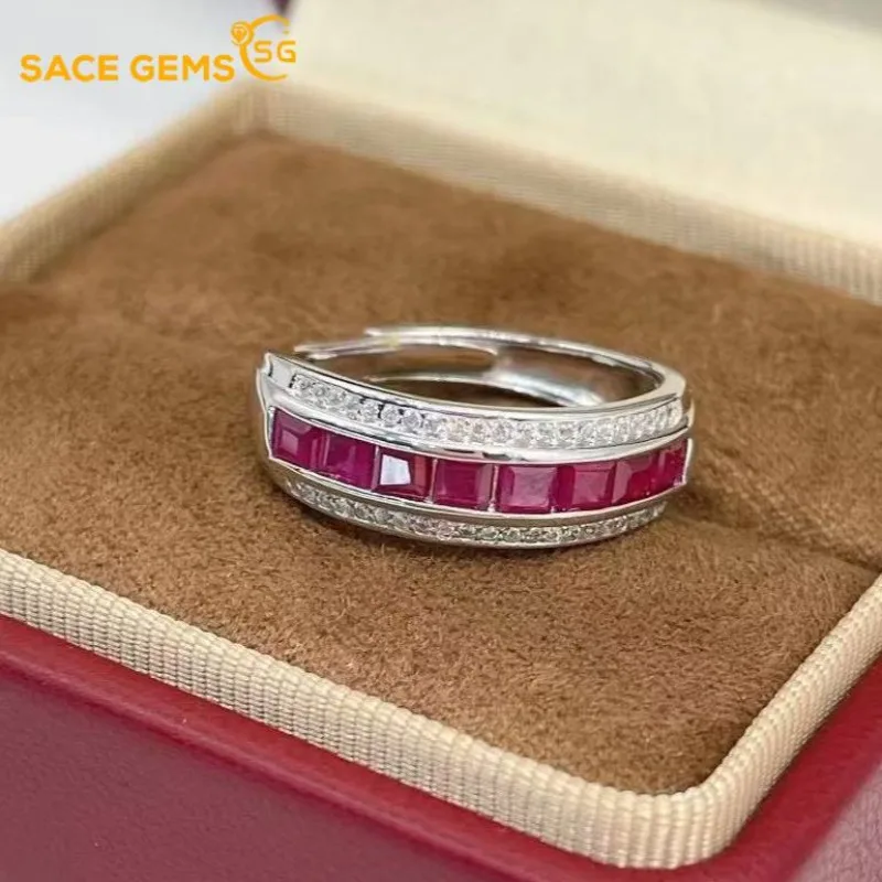 SACE GEMS Fashion 925 Sterling Silver 2.8mm Natual Ruby Luxury Rings for Women Created Wedding Engagement Party Fine Jewelry
SACE GEMS Fashion 925 Sterling Silver 2.8mm Natual Ruby Luxury Rings for Women Created Wedding Engagement Party Fine Jewelry