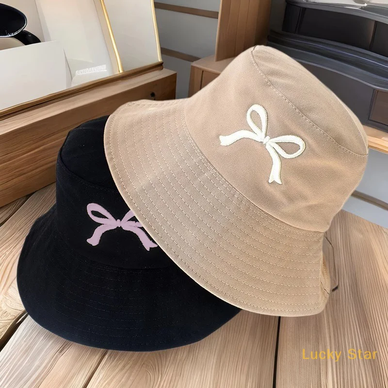 Sweet Bowknot Embroidery Bucket Hats Fishermen Caps Outdoor Casual Cap Sunscreen Hat For Women Girl Sun Visors Hat
Sweet Bowknot Embroidery Bucket Hats Fishermen Caps Outdoor Casual Cap Sunscreen Hat For Women Girl Sun Visors Hat