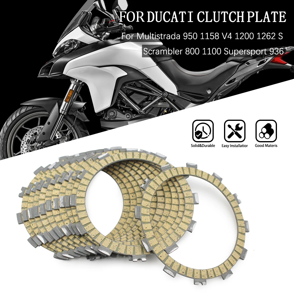 For Ducati Monster 797 821 1100 1200 Multistrada 950 950S 1158 V4 V4S 1200S 1260 1262S Motorcycle Clutch Plate Friction Disc
For Ducati Monster 797 821 1100 1200 Multistrada 950 950S 1158 V4 V4S 1200S 1260 1262S Motorcycle Clutch Plate Friction Disc