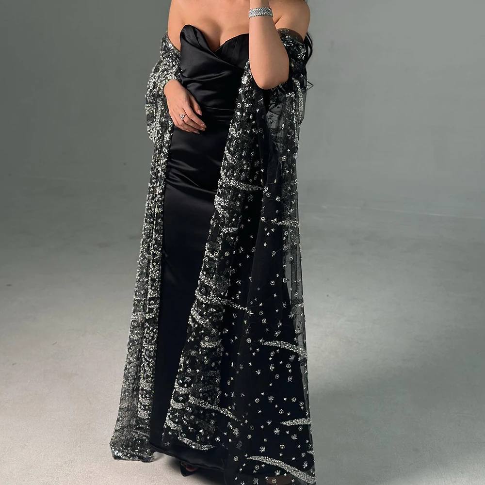 Delicate Crystal Sequined Strapless Floor Length Straight Vestidos Para Mujer Satin Sleeveless Shawl Pleat платье вечернее
Delicate Crystal Sequined Strapless Floor Length Straight Vestidos Para Mujer Satin Sleeveless Shawl Pleat платье вечернее