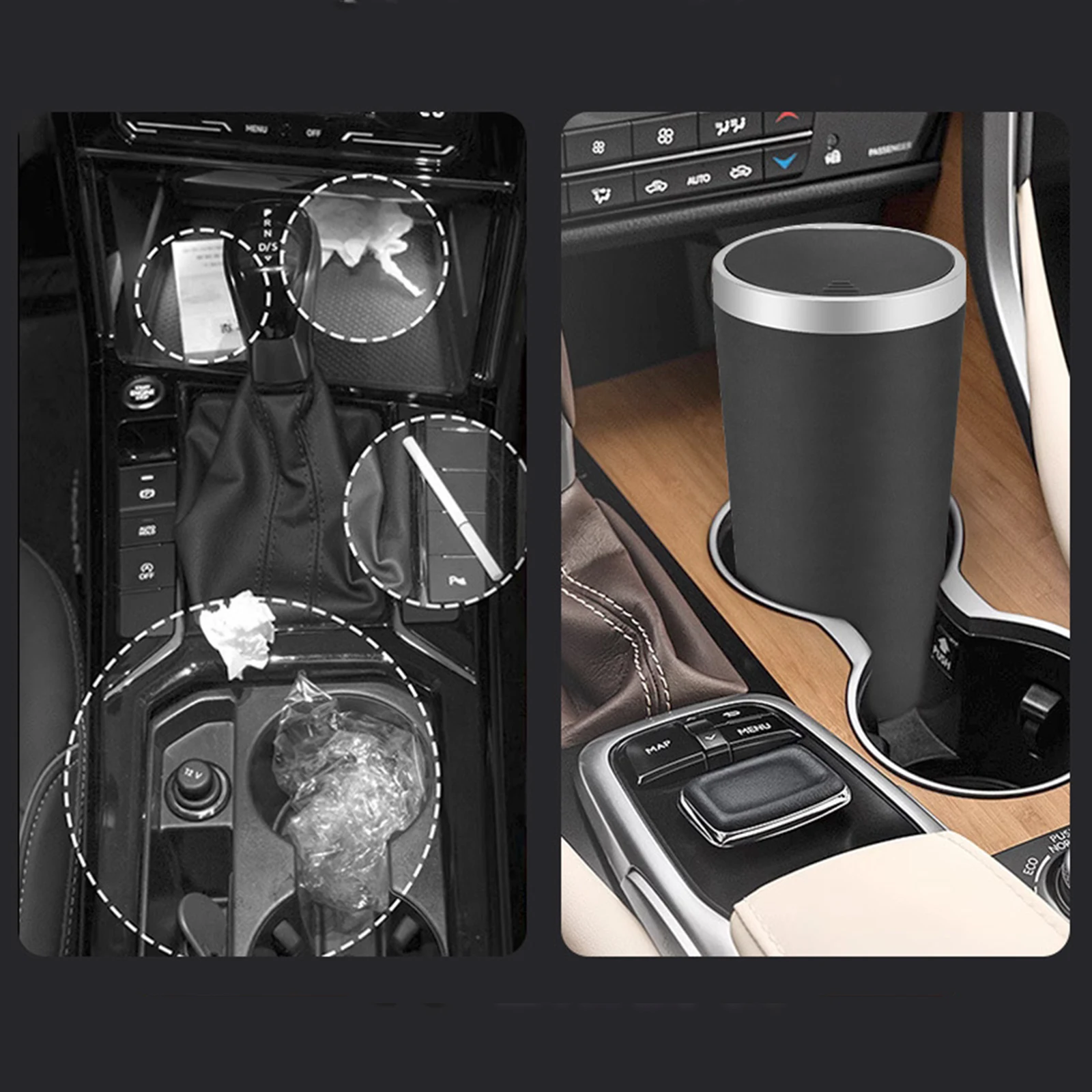 Car Trash Can Car Travel Accessories Container Portable with Top Cover Multipurpose Storage Bucket for Suvs Vehicles Trucks
Car Trash Can Car Travel Accessories Container Portable with Top Cover Multipurpose Storage Bucket for Suvs Vehicles Trucks