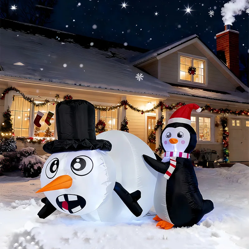 1.5 Christmas Supplies Outdoor Courtyard Party Decoration Ornaments LED Lights Penguin Push Snowman Inflatable Air Mold
1.5 Christmas Supplies Outdoor Courtyard Party Decoration Ornaments LED Lights Penguin Push Snowman Inflatable Air Mold