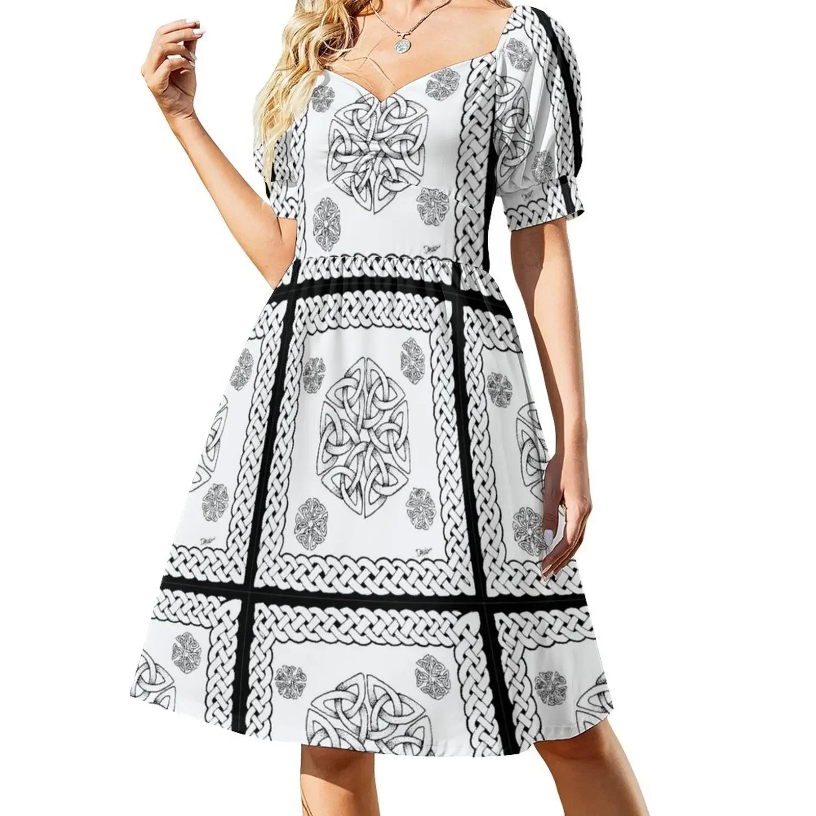 Celtic Knot Snowflake Short-Sleeved Dress summer clothes party dress women elegant luxury Dress
Celtic Knot Snowflake Short-Sleeved Dress summer clothes party dress women elegant luxury Dress
