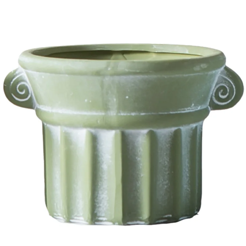 European Style Ceramic Flowerpot with Holes and Tray Breathable Planters
European Style Ceramic Flowerpot with Holes and Tray Breathable Planters