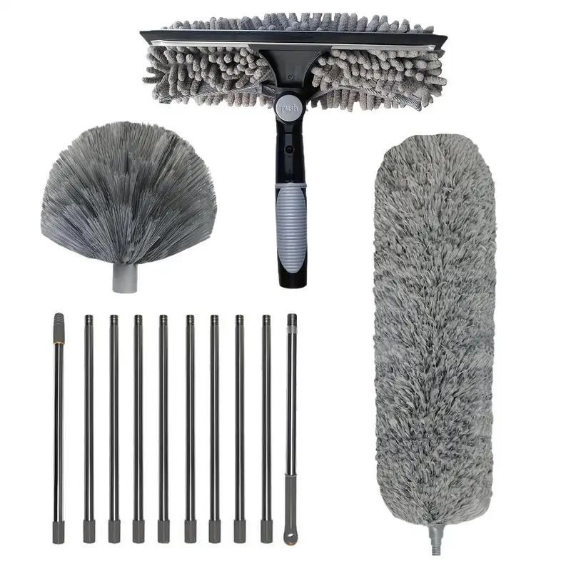 High Dusters For Cleaning Microfiber Long Handle Cobweb Duster Multi-Function Ergonomic Dusting Cleaning Supplies For Shelf Wall
High Dusters For Cleaning Microfiber Long Handle Cobweb Duster Multi-Function Ergonomic Dusting Cleaning Supplies For Shelf Wall