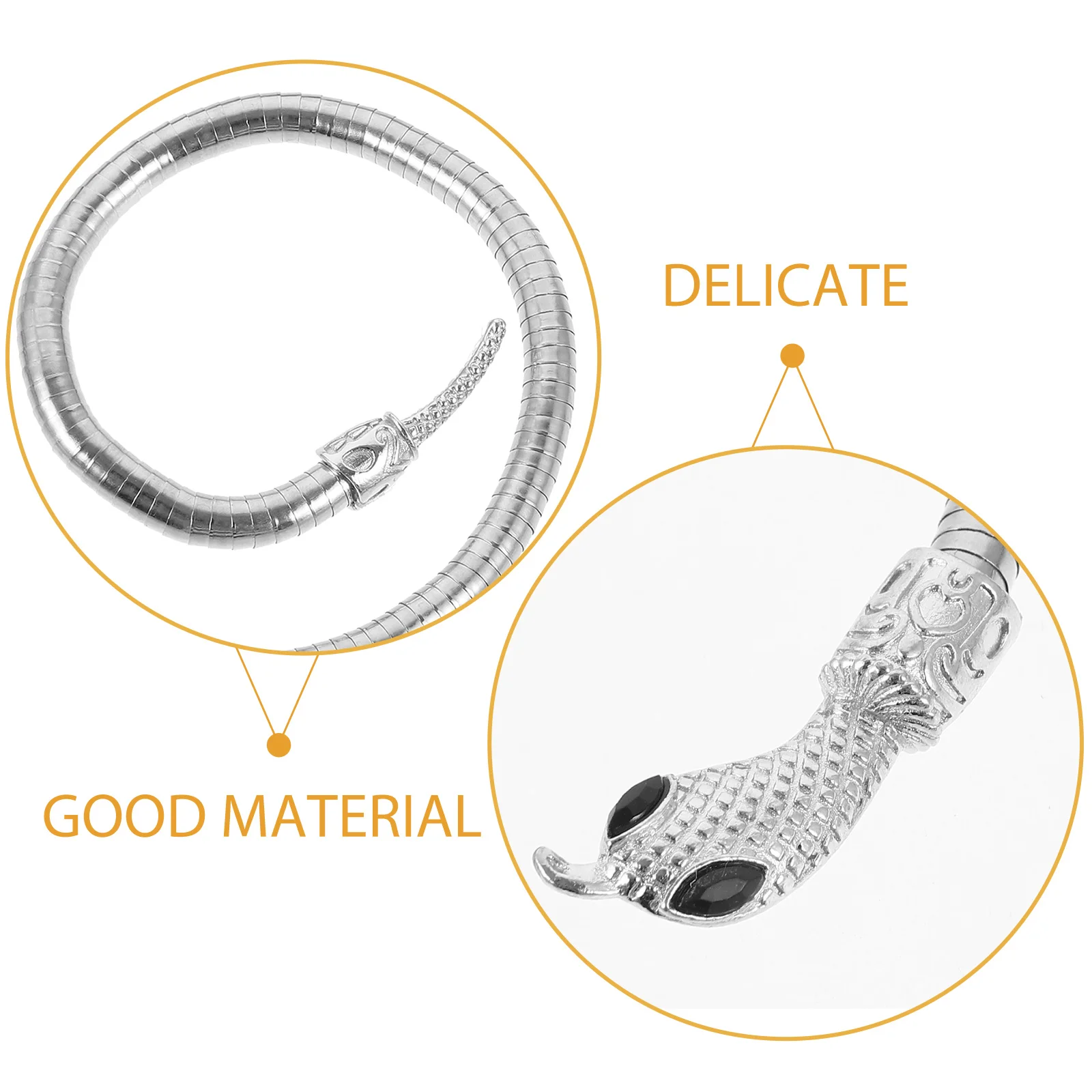 Snake Necklace Metal Jewelry Metal Choker Choker Stylish Snake Chain Jewelry For Women Men Arm Cuff Hair Accessory Decor
Snake Necklace Metal Jewelry Metal Choker Choker Stylish Snake Chain Jewelry For Women Men Arm Cuff Hair Accessory Decor